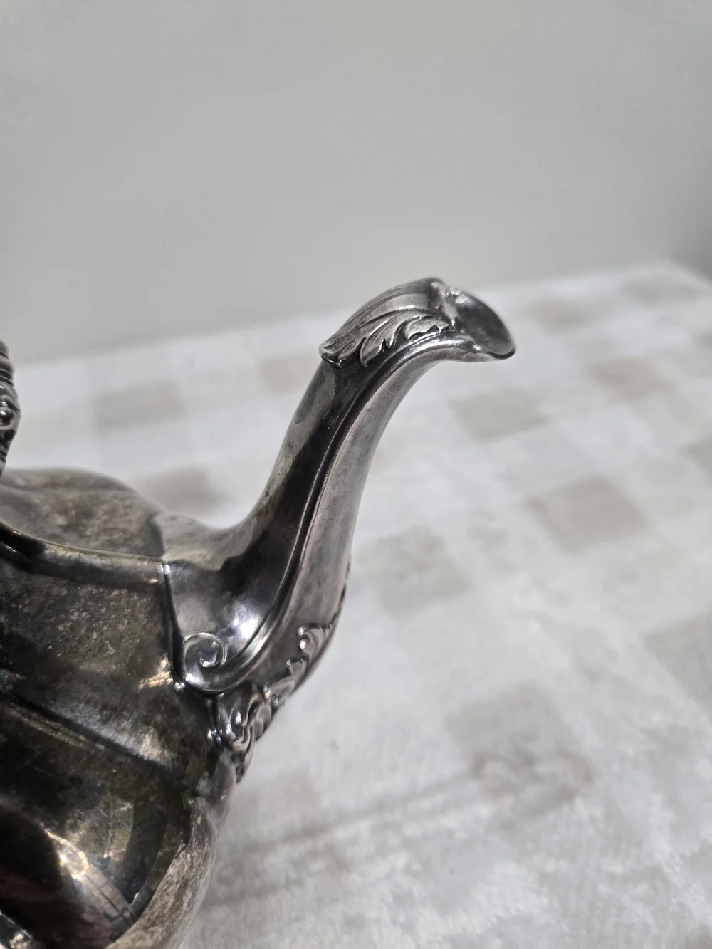 Vintage Gorham Victorian Style Silverplate Lidded Teapot Y1102